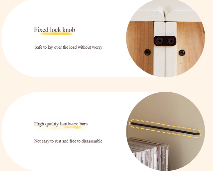 Oak Solid wood Locker Cream Style Free Combination Cabinet.