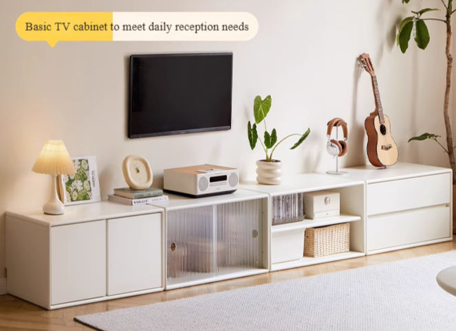 Oak Solid wood Locker Cream Style Free Combination Cabinet.