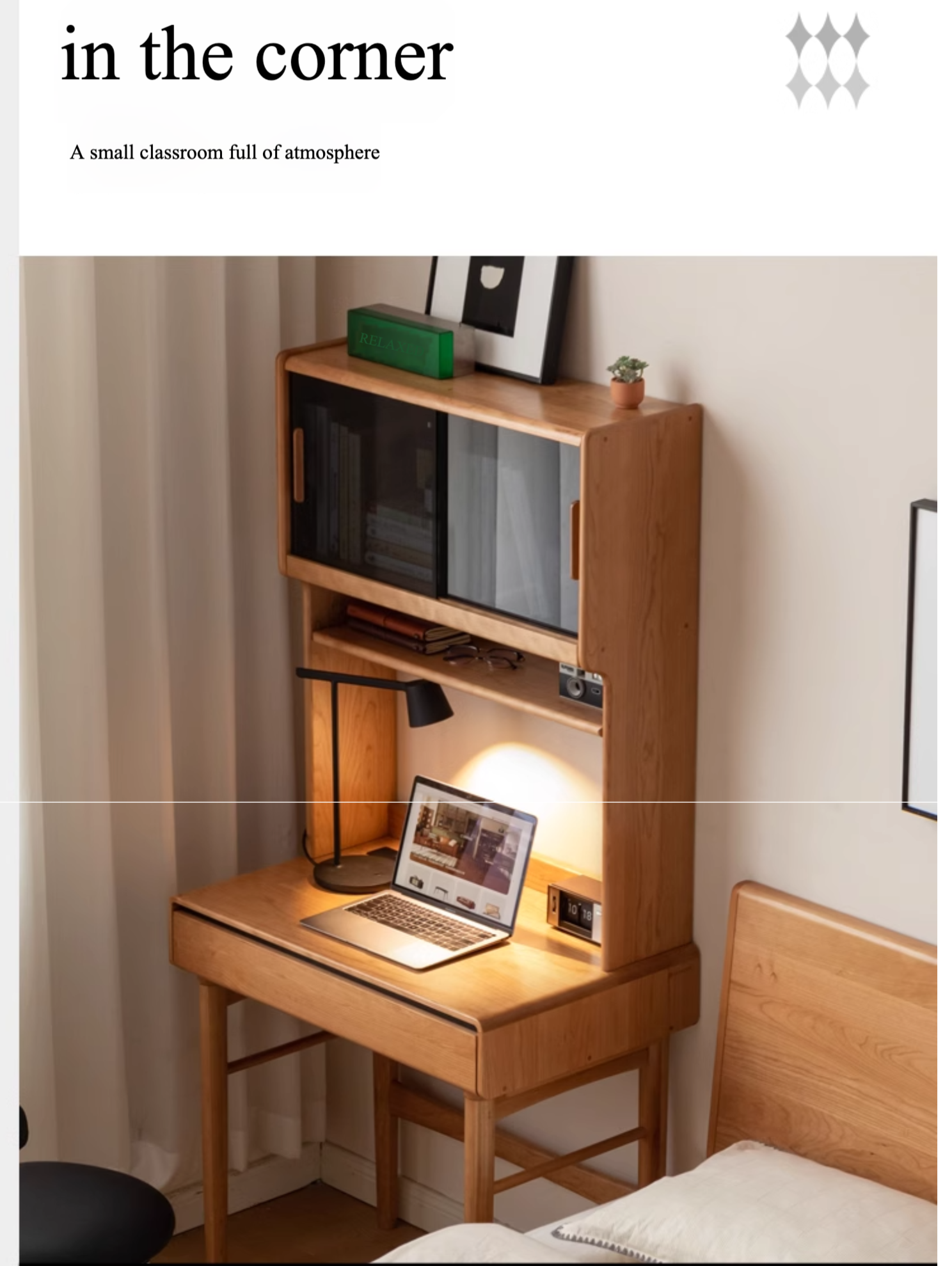 Cherry Solid Wood Desk With Drawer