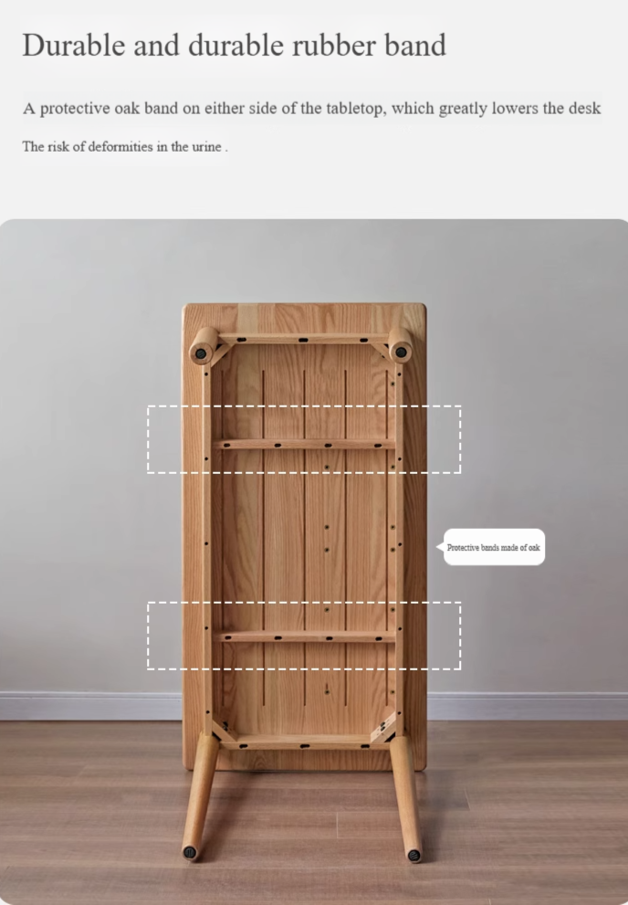 Oak Solid Wood Office Desk ,Bay Window Desk