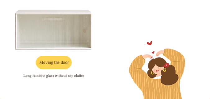 Solid RubberWood Locker Cream Style Free Combination Cabinet.