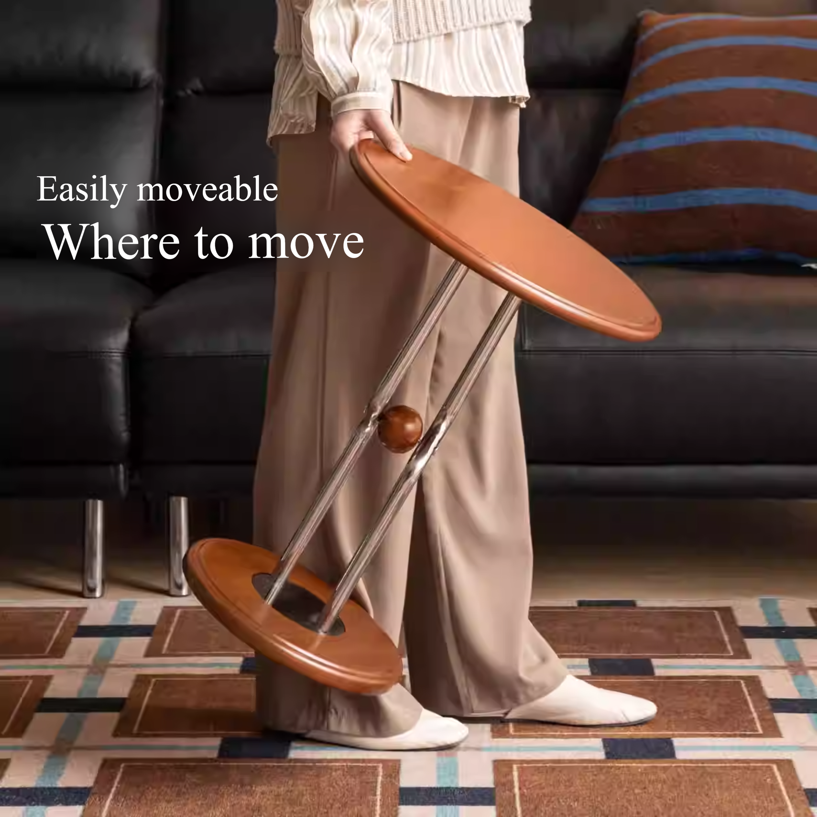 Poplar Solid Wood Bauhaus Side Table