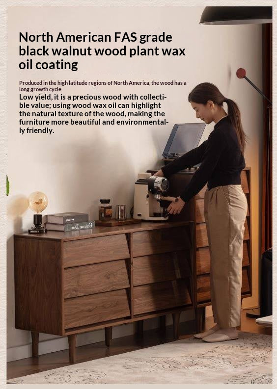 Black Walnut Solid Wood antique Style Chest of Drawers