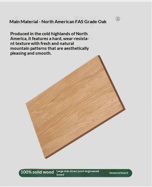 Oak Solid Wood Modern Retractable Vanity Table.