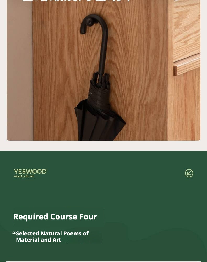 Oak Solid Wood Capacity Shoe Cabinet.