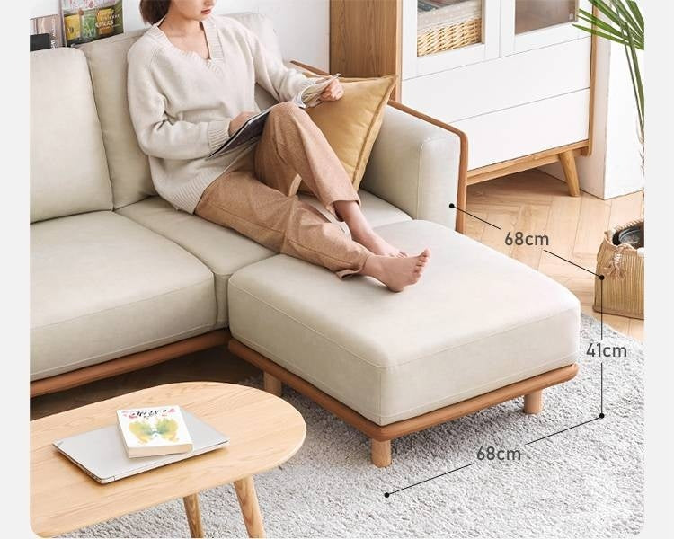 Fabric Soft Footstool Modern And Simple Footrest-
