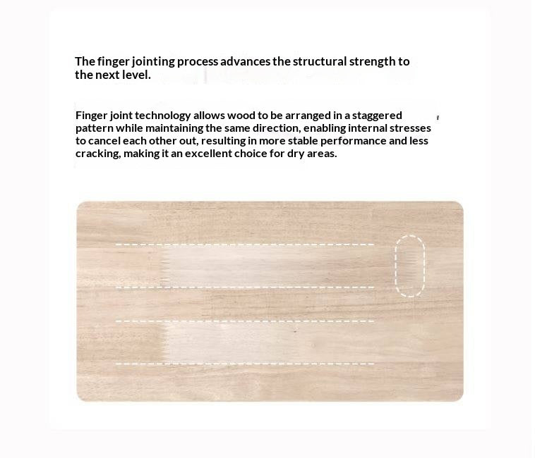 Solid Rubberwood Modern Cream Style Nightstand