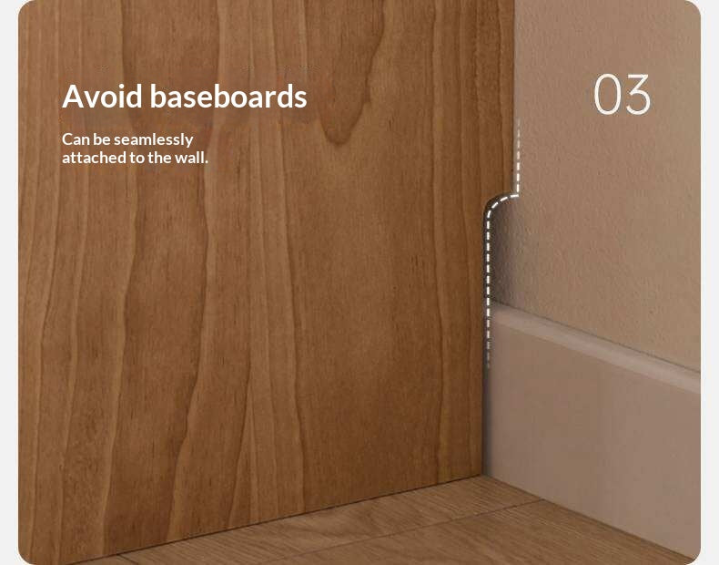 Birch Solid Wood Modern Minimalist Nightstand with Storage Cabinet