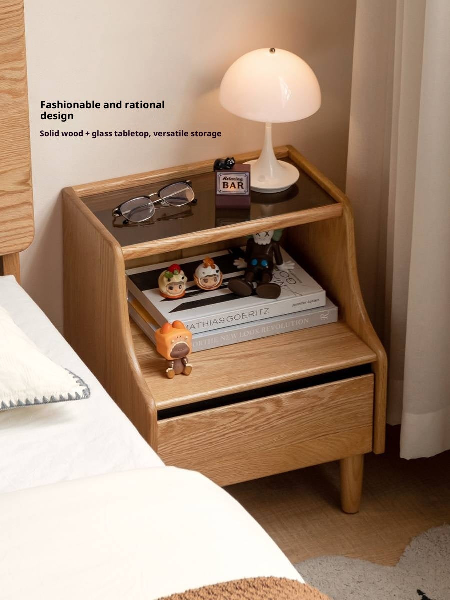 Oak, Ash, Beech Solid Wood Modern Simple Nightstand