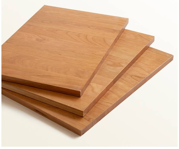 Cherry Solid Wood with Light Floating Bed Retro Simple