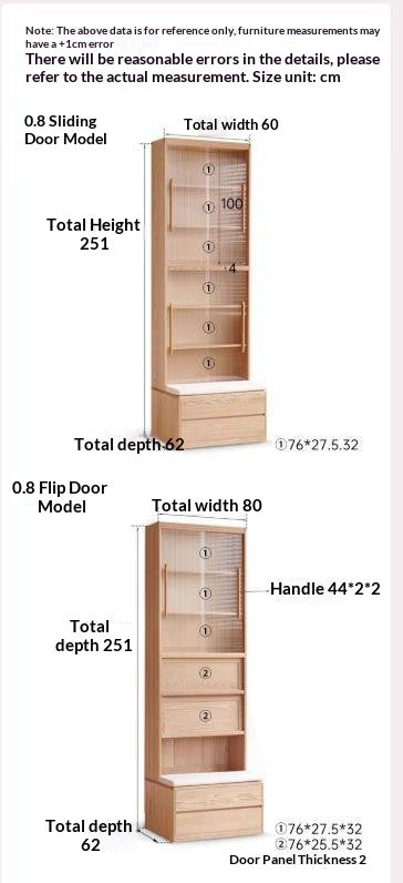 Ash Solid Wood Wall-Mounted Bookcase with Integrated Study Shelf