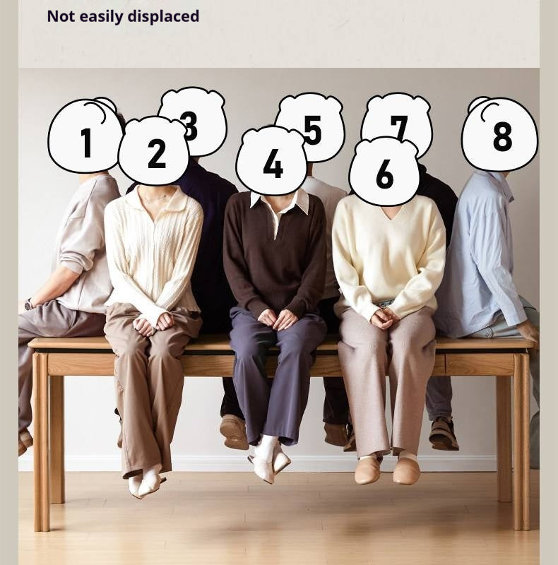 Oak, Ash Solid Wood Modern Minimalist Office Desk with Drawers