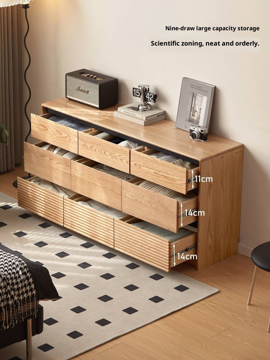 Oak, Ash Solid Wood Modern Minimalist Chest of Drawers