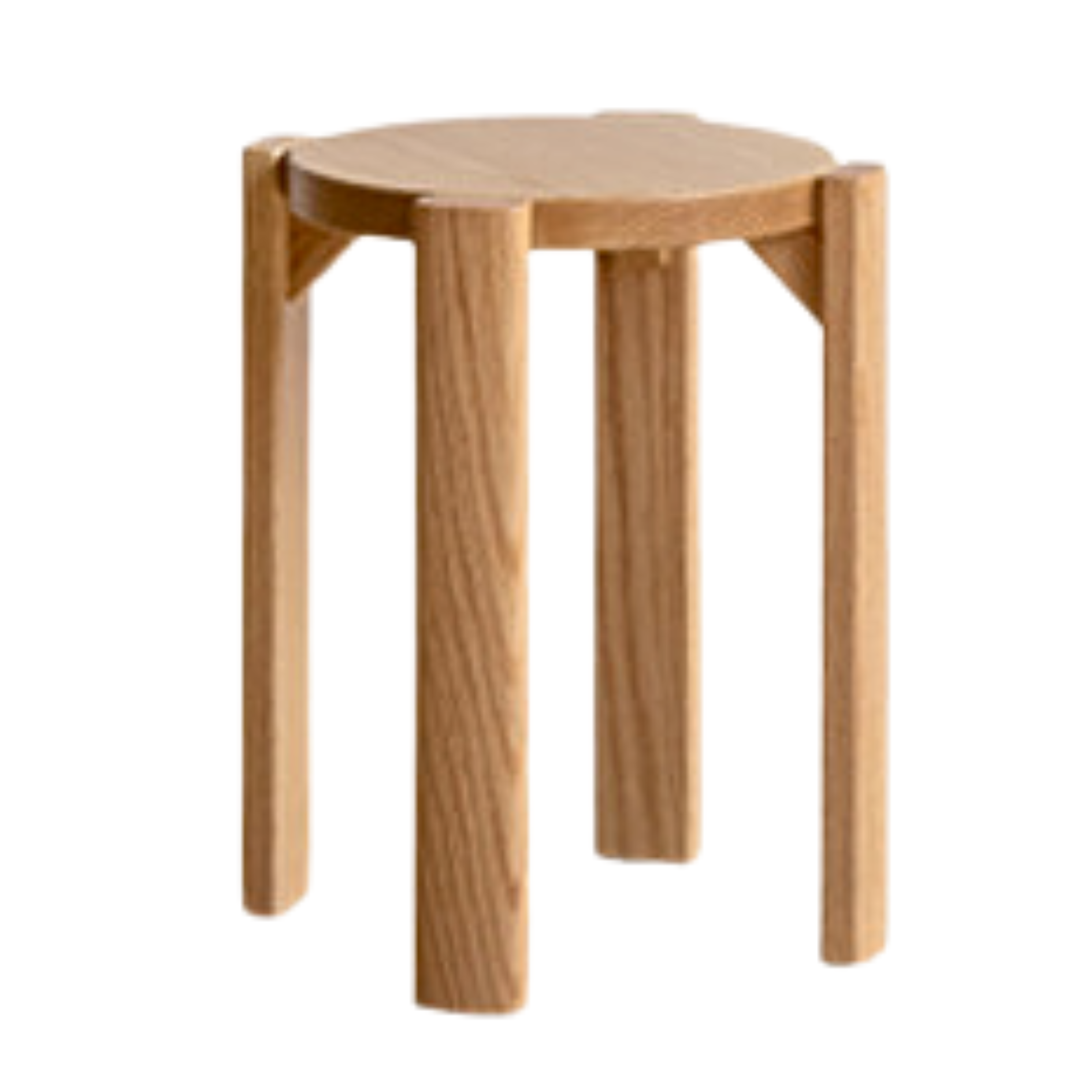 4 pcs Black Walnut, Ash, Oak Solid Wood, Solid RubberWood Stackable Dining Stool