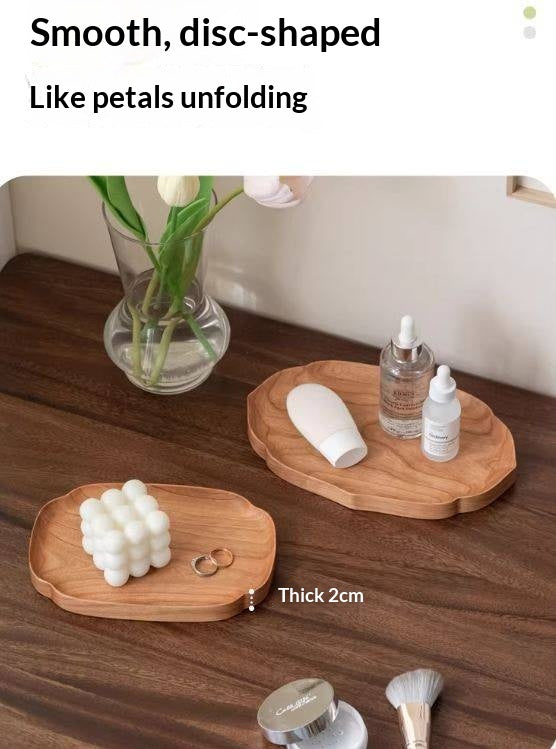 Black Walnut, Cherry Solid Wood Tray Storage Plate