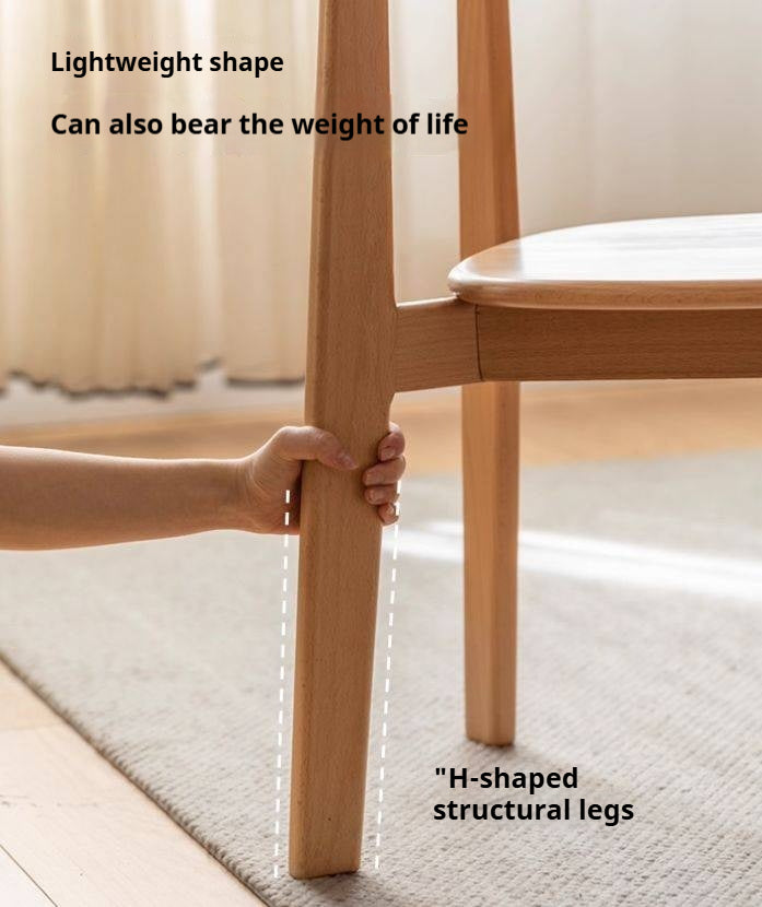 Beech, Oak Solid Wood Modern Dining Chairs