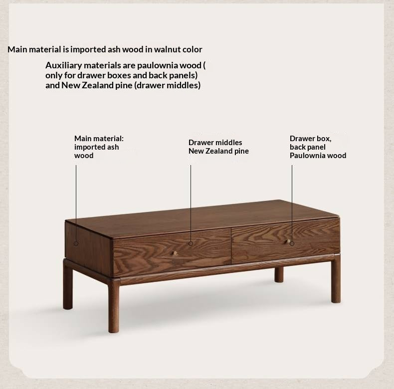 Ash Solid Wood Simple Modern Coffee Table