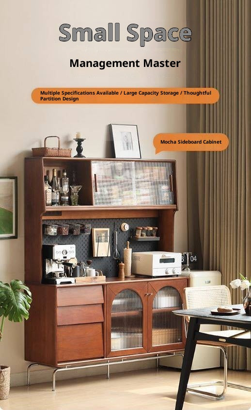 Poplar Solid Wood Style Retro Sideboard