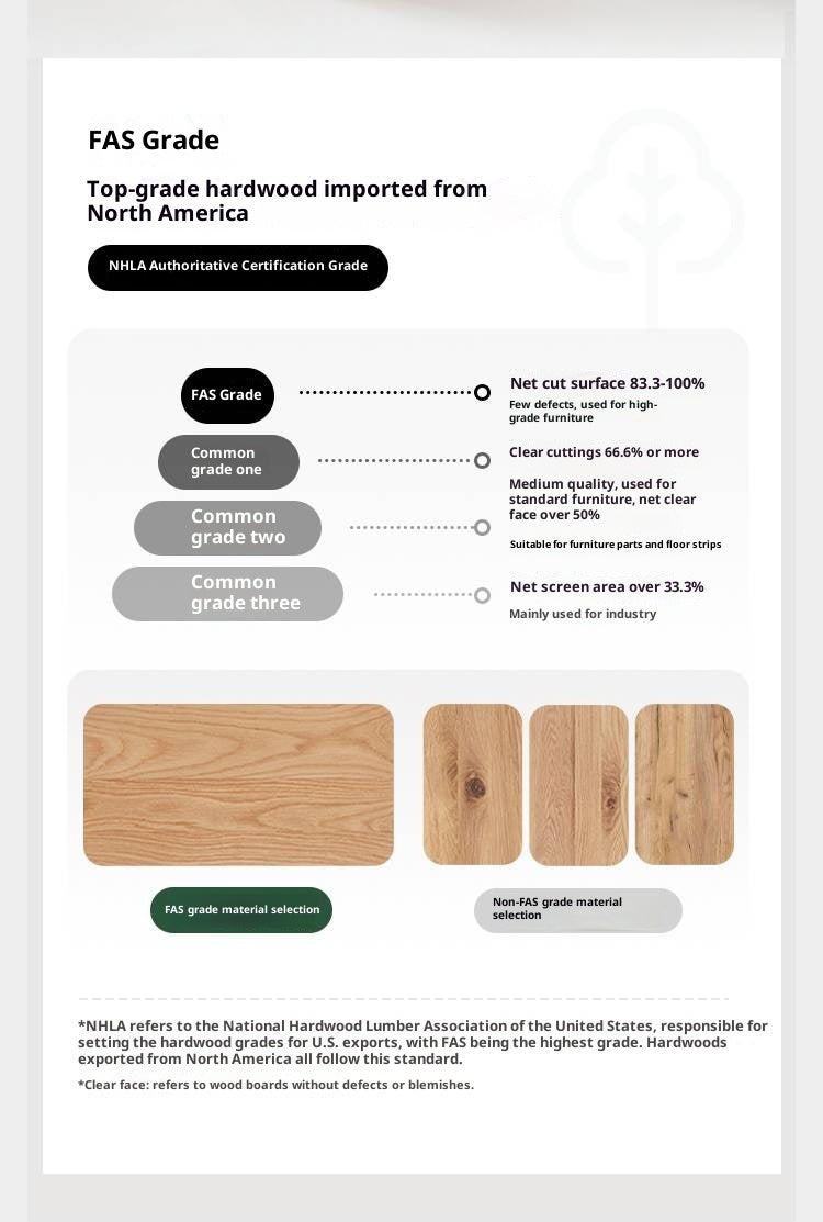 Oak, Ash Solid Wood Modern Storage Drawer Cabinet