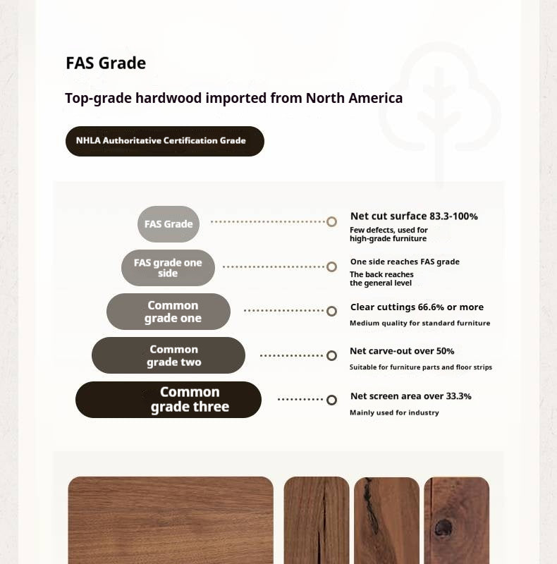 Black Walnut Solid Wood Retro Side Cabinet.