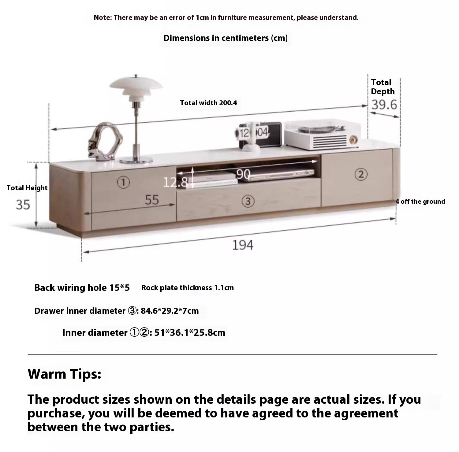 Oak, Tulip Tree, Poplar, Black Walnut Solid Wood TV Stand