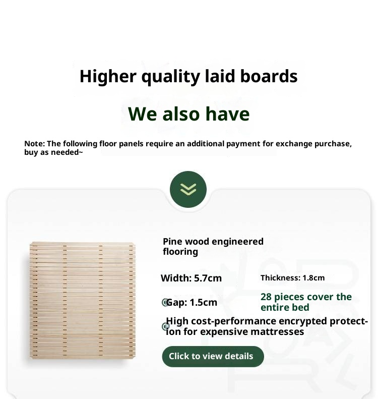 Cherry Solid Wood Rattan Bed Retro