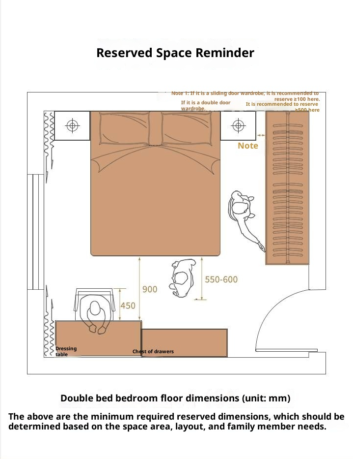Cherry Solid Wood Floating Platform Box Bed, Headboard-Free Bed