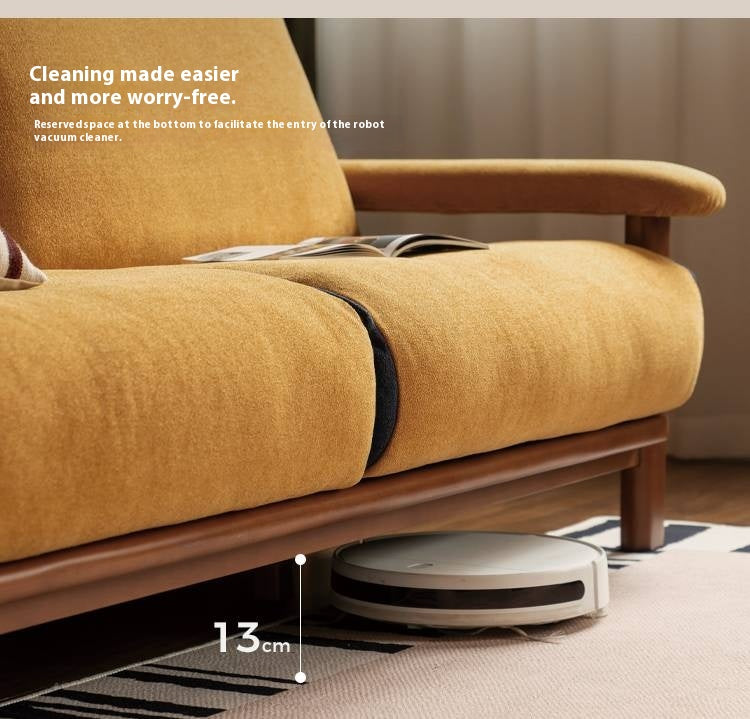 Beech Solid Wood Antique Style Sofa 4 color.