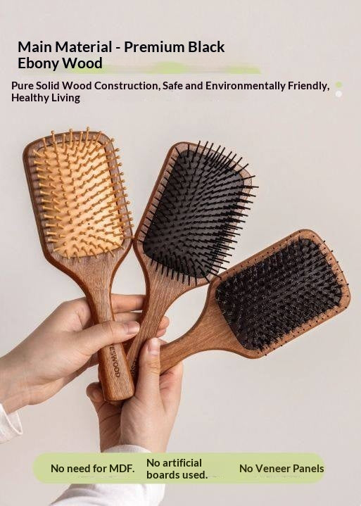 Nordic Beech Solid Wood Hair Care Cushion Comb