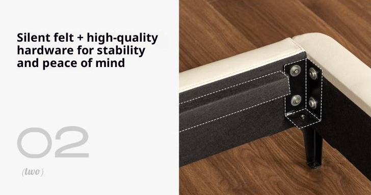 Genuine Leather Italian Light Luxury Soft Bed, White Cream Style