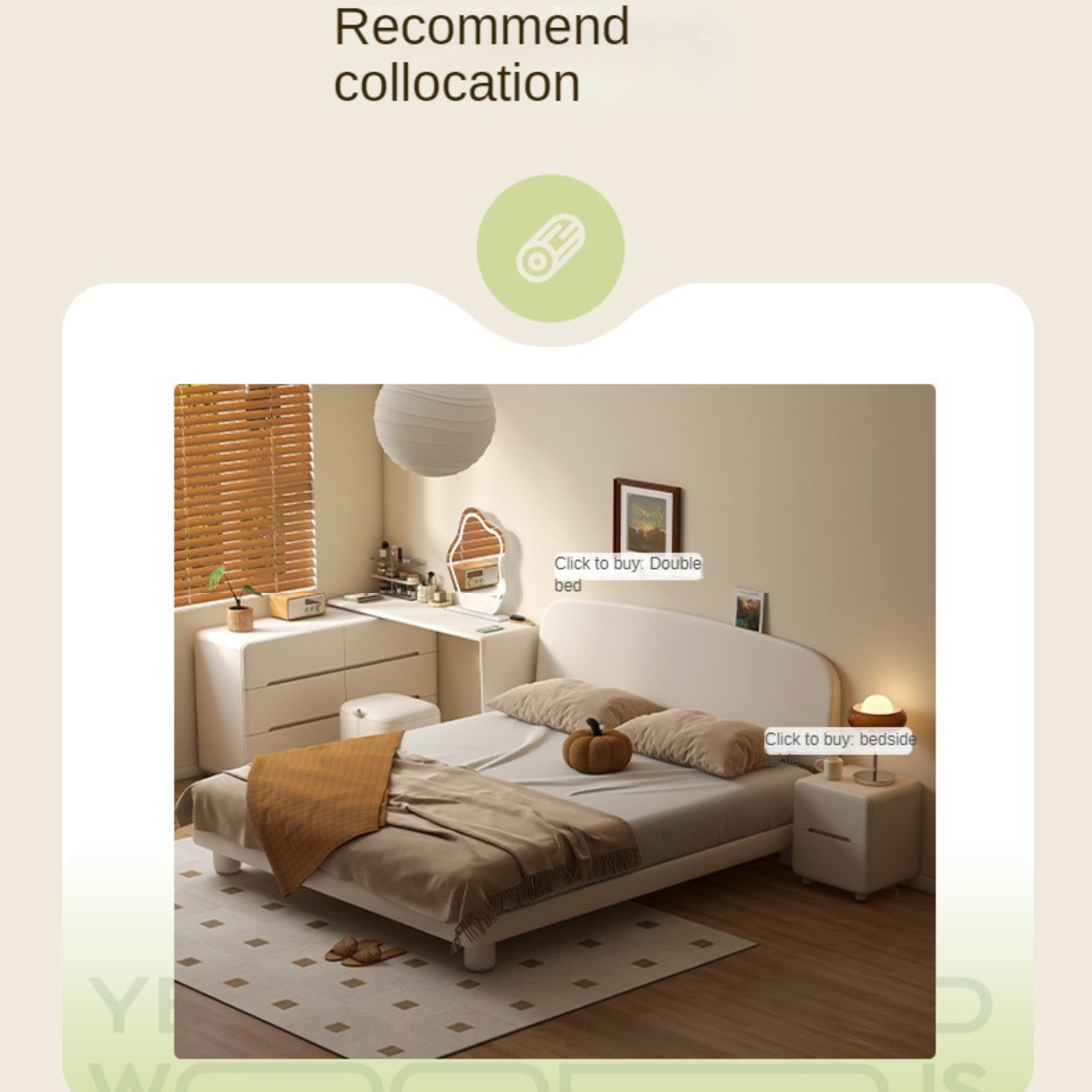 Solid Rubberwood Cream Air Vanity Table.