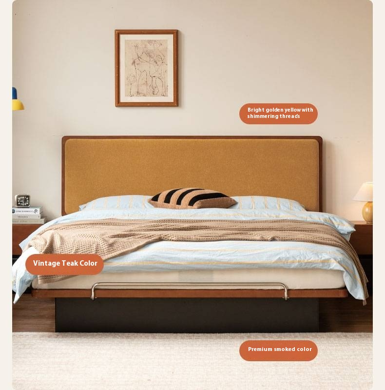 Poplar Solid Wood Soft Suspended Box Bed