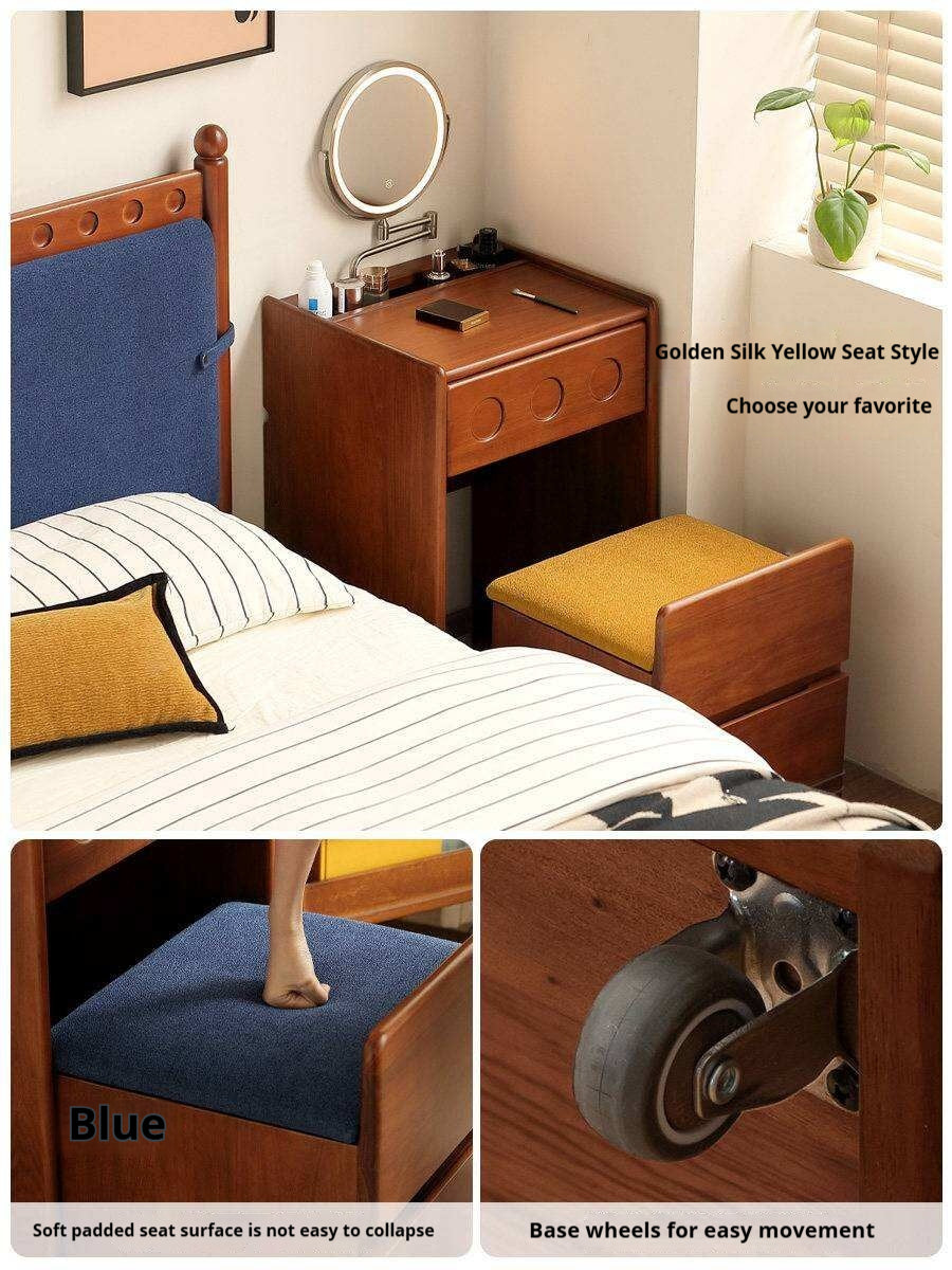 Tulipwood Solid Wood Classic Vintage Vanity Table.