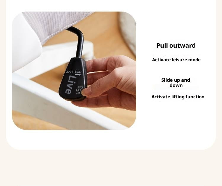 Children's Study Chair With Adjustable Backrest And Lifting Mechanism