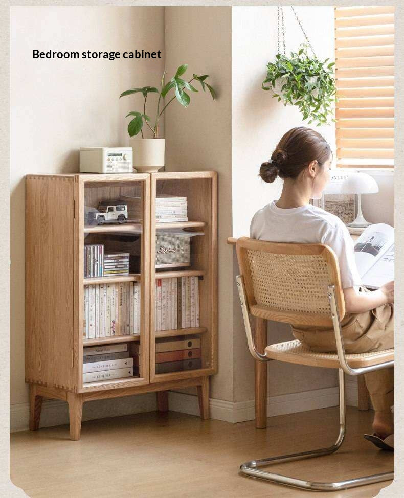 Ash Solid Wood Storage Sideboard