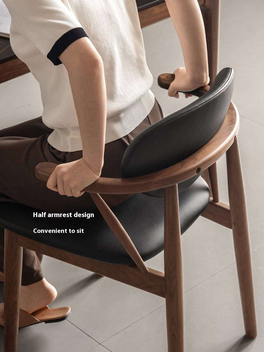 Black Walnut, Red Oak, Golden Sandalwood, White Ash, Ash Dining Armchair