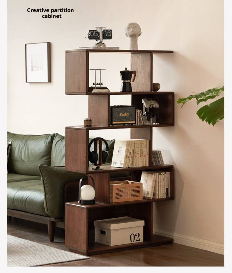 Oak Solid Wood Antique Bookshelf