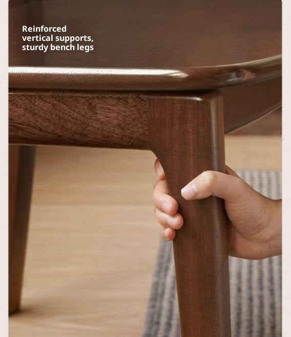 Set 4 pcs Black Walnut, Oak, Beech, Sandalwood Solid Wood Retro Rattan Chair