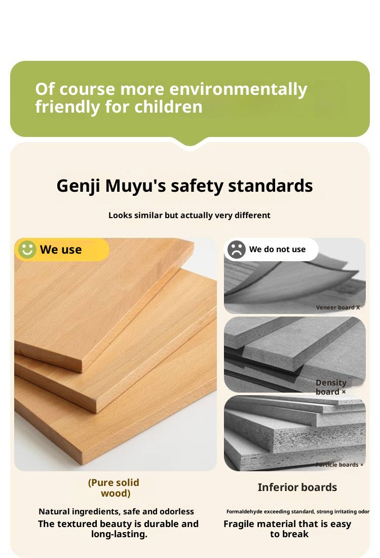 Beech Solid Wood Childrens Drawer