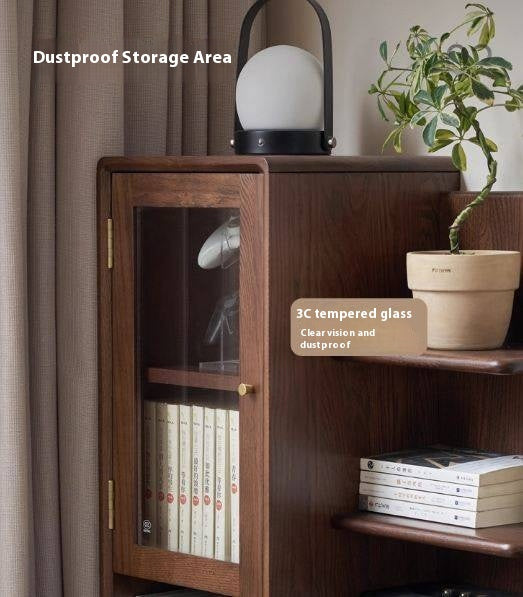 Oak Solid Wood Retractable Computer Desk