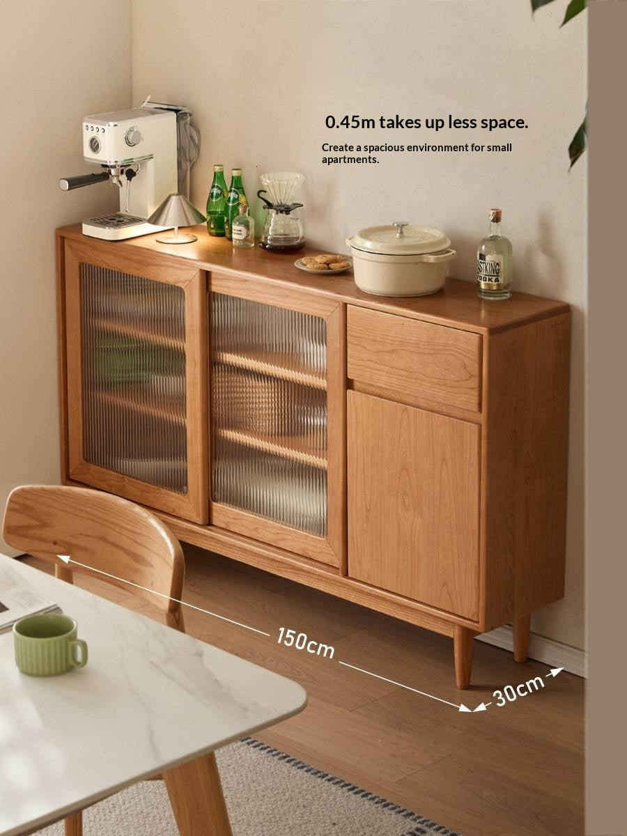 Cherry Solid Wood Ultra-thin Sideboard