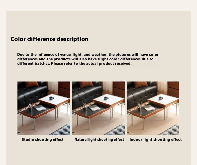 Poplar Solid Wood Ancient Square Coffee Table