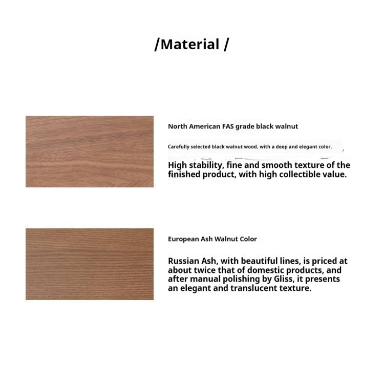 Set 4 pcs Black Walnut, Ash Solid Wood Dining Chair with Backrest 4pcs