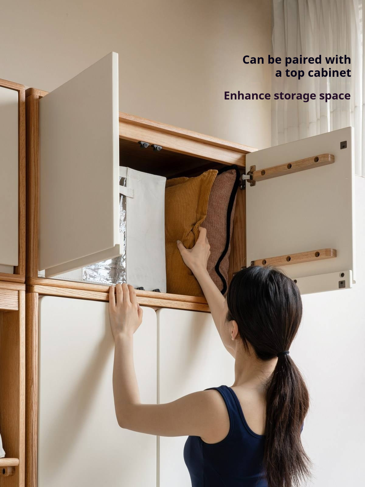 Oak Solid Wood Kids Wardrobe Combination