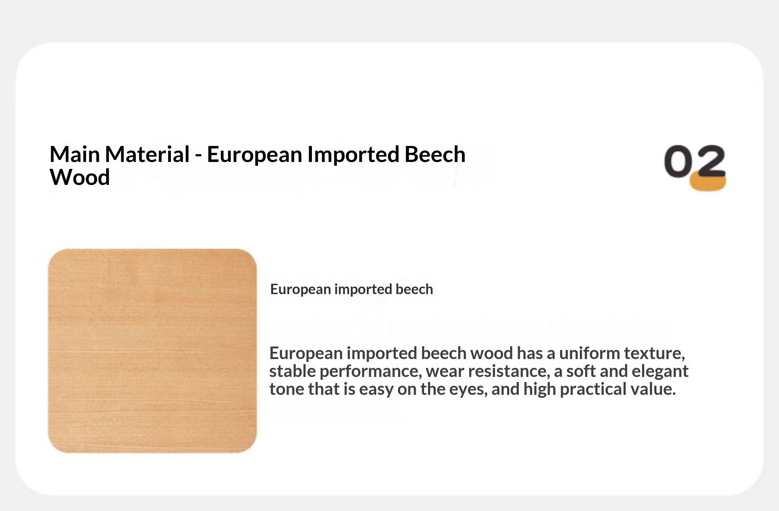 Beech Solid Wood TV Cabinet Open Storage.