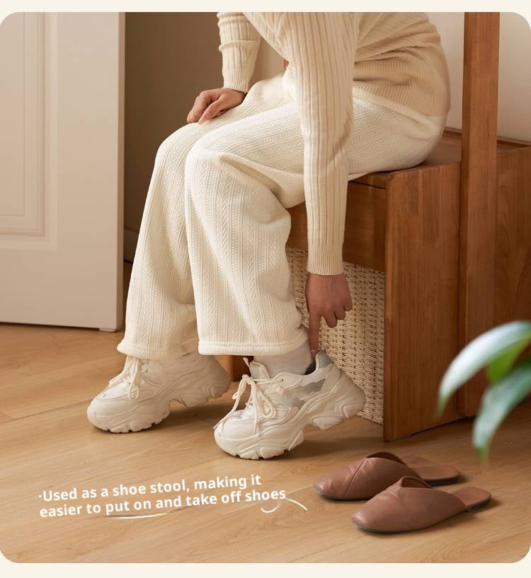 Solid Rubberwood Multifunctional Clothes Rack