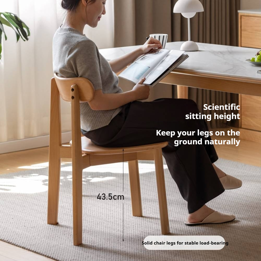 Beech, Oak Solid Wood Modern Dining Chairs