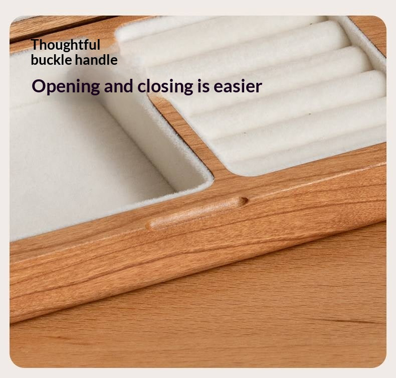 Black walnut, Cherry Solid Wood Handmade Jewelry Box