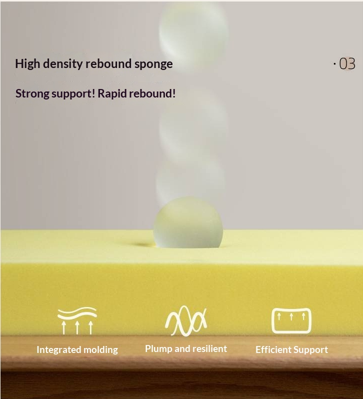 Poplar Solid Wood Vintage Soft Backrest Bed