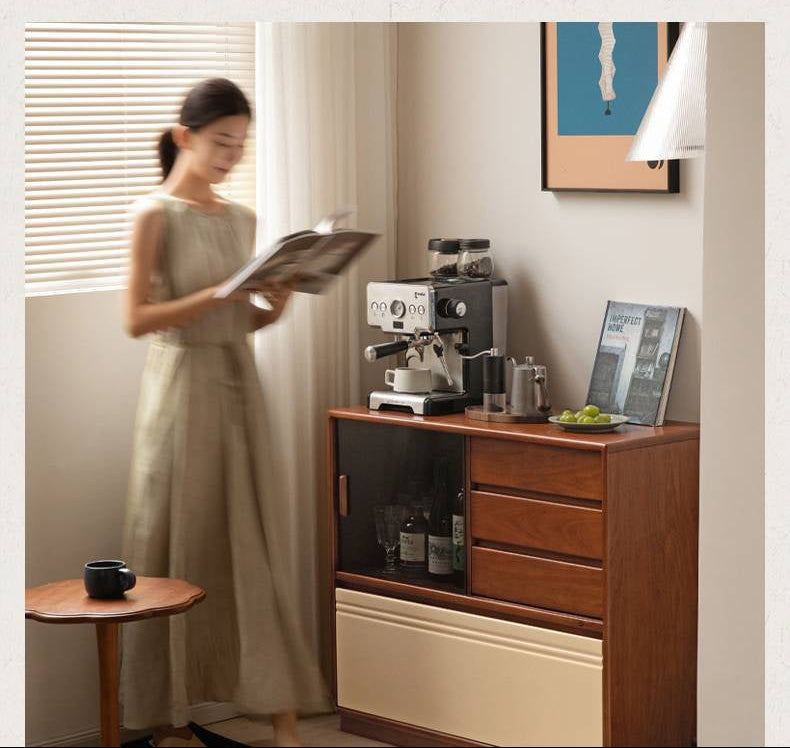 Tulipwood Solid Wood Antique Style Storage Cabinet.